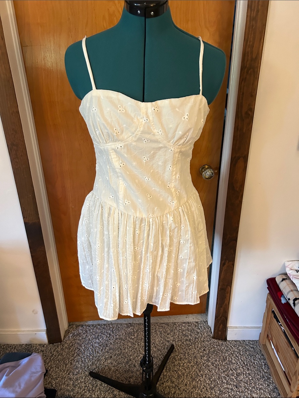 Forever 21 White Spaghetti Strap Dress